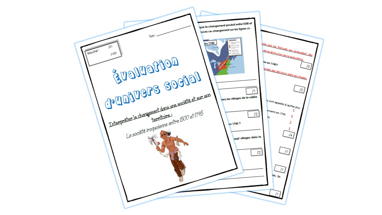 Évaluation "Interpréter les changements" Amérindiens – Image 2