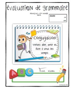 Évaluation Aller Avoir être 3e