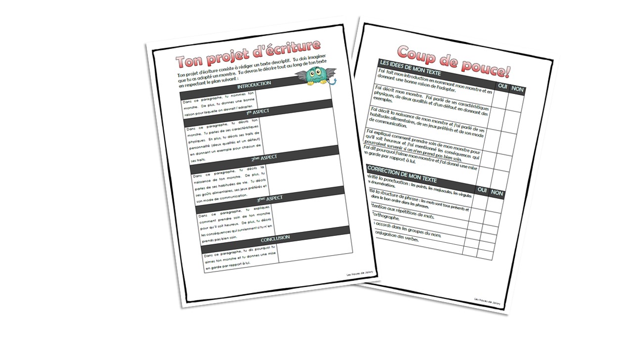 Un vrai petit monstre (texte descriptif) – Image 2