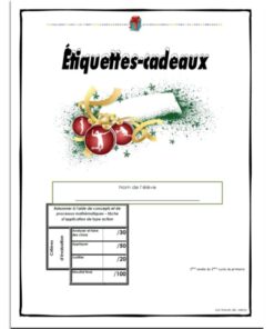 Étiquettes-cadeaux 4e