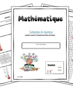 Alternative view of Évaluation Nombres entiers Température Plan cartésien 5e année