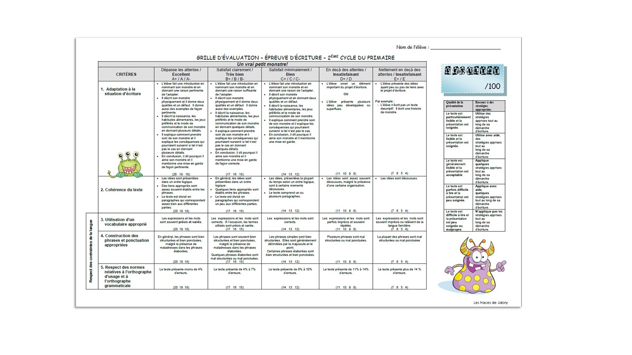 Un vrai petit monstre (texte descriptif) – Image 3