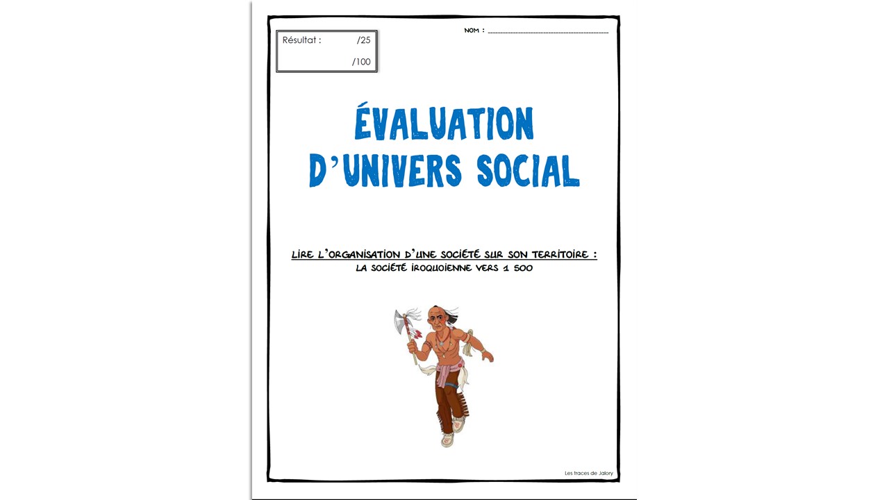 La société iroquoienne vers 1 500