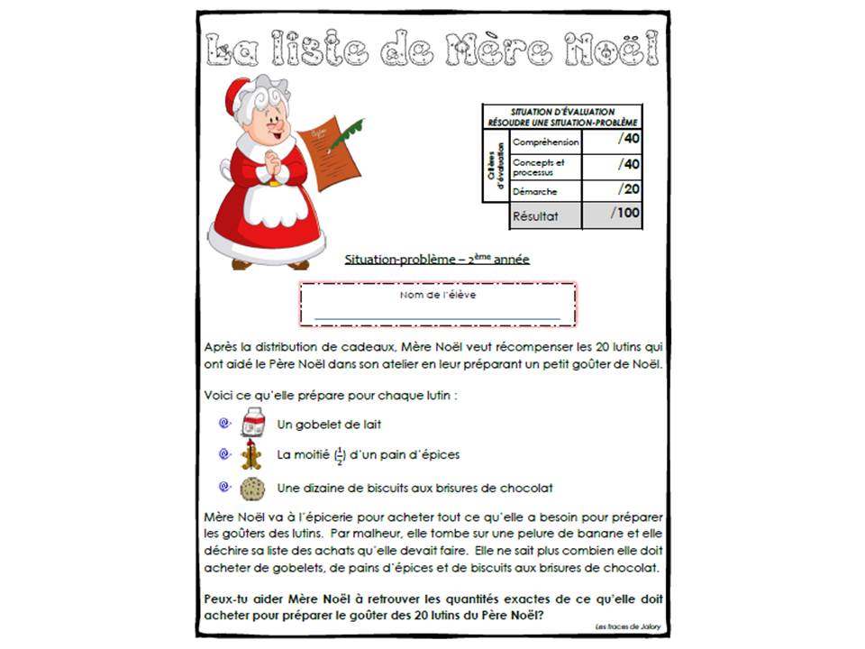 La liste de mère Noël 2e