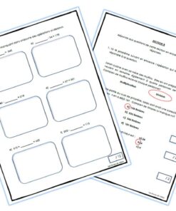 Alternative view of Multiplication Division Terme Manquant 3e