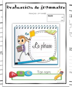 Alternative view of Évaluation la phrase 3e