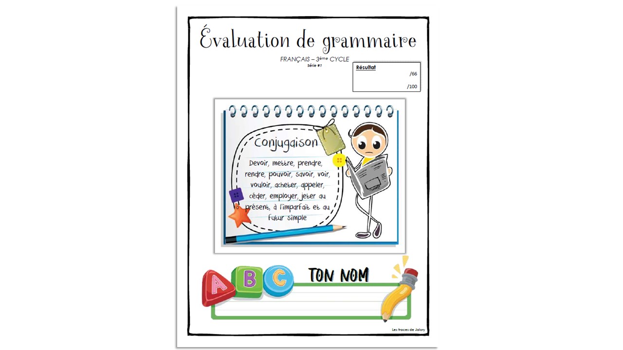 Conjugaison de verbes au présent de l'indicatif, à l'imparfait et au futur simple (version B)