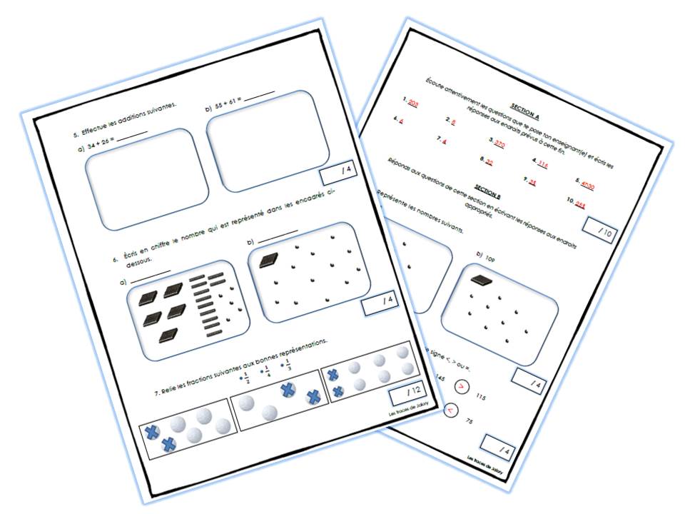Sens du nombre Fraction Temps Solides et Additions – Image 2