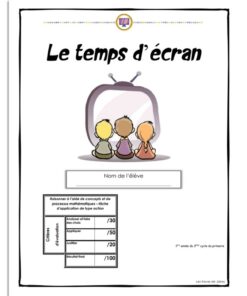 Temps d'écran 5e année