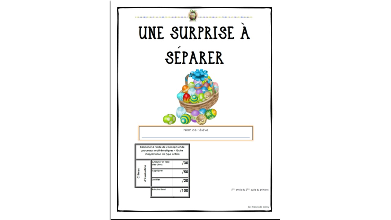 Une surprise à séparer 3e