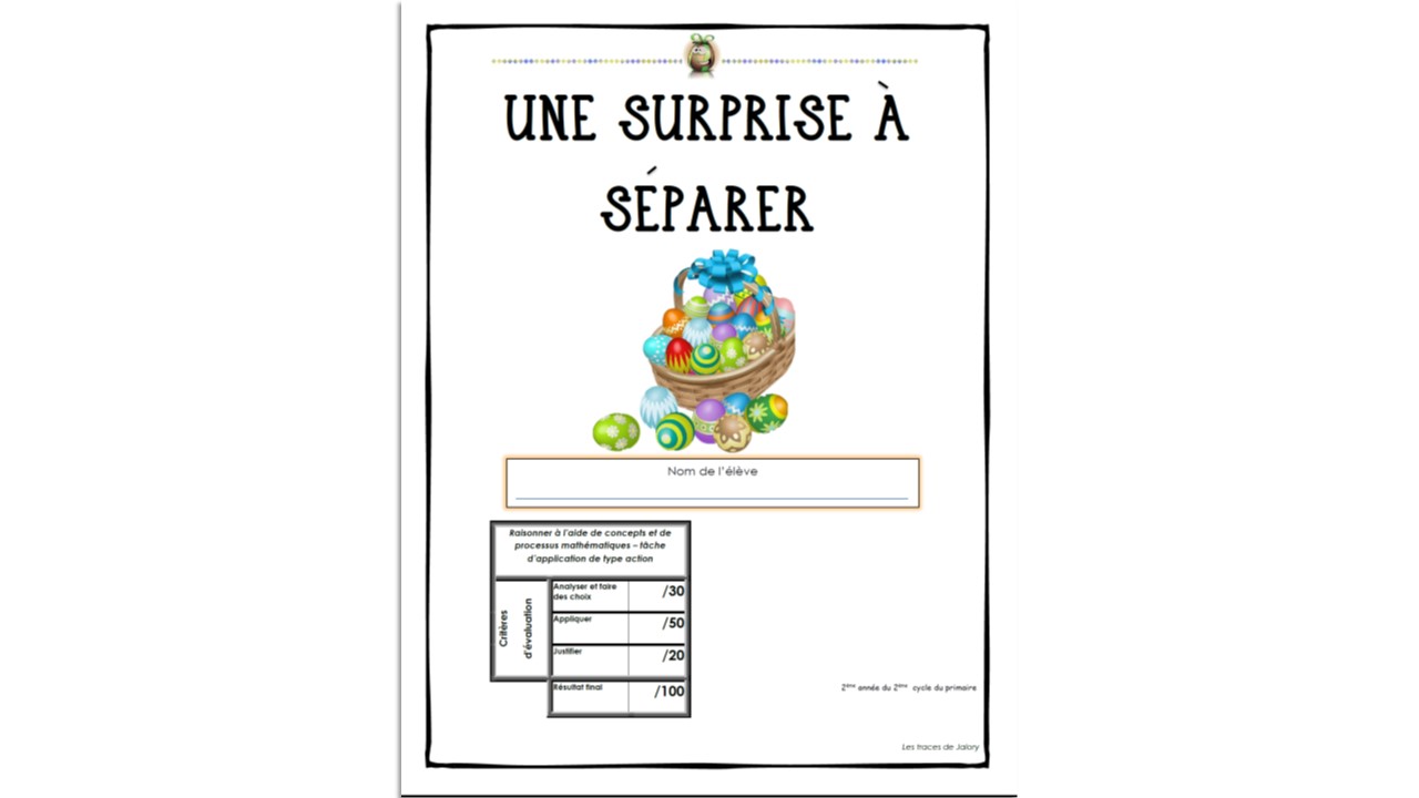 Une surprise à séparer 4e