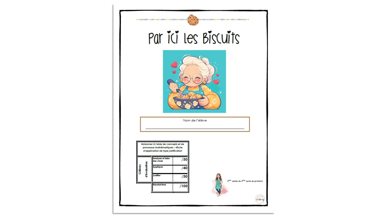 Par ici les biscuits 6e année