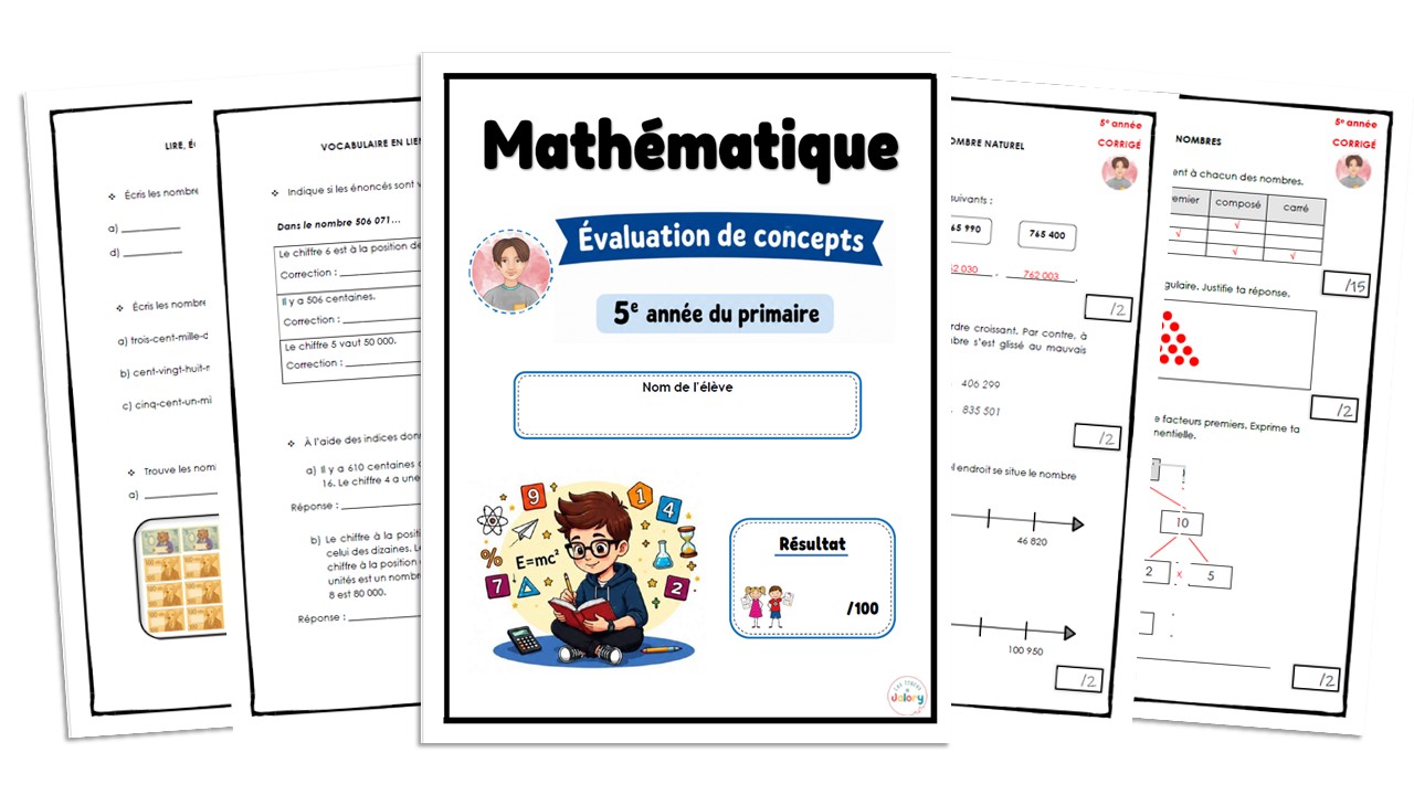 Concepts - Sens et écriture nombres naturels 5e année – Image 2